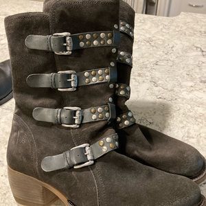 Joseph Siebel brown suede boots.  Size 9.